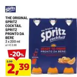 THE ORIGINAL SPRITZ COCKTAIL SPRITZ PRONTO DA BERE