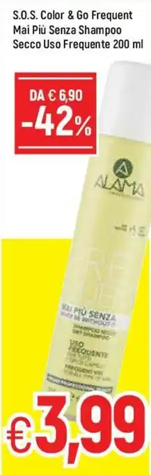 Famila S.O.S. Color & Go Frequent Mai Più Senza Shampoo Secco Uso Frequente 200ml offerta