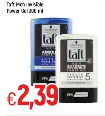 Famila Taft Men Invisible Power Gel 300ml offerta