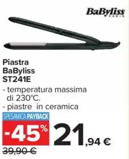 Carrefour Piastra BaByliss ST241E offerta