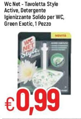 Famila Wc Net - Tavoletta Style Active, Detergente Igienizzante Solido per WC, Green Exotic, 1 Pezzo offerta