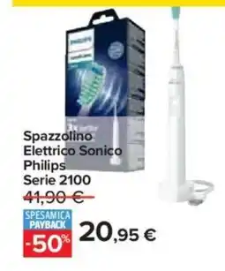 Carrefour Spazzolino Elettrico Sonico Philips Serie 2100 offerta
