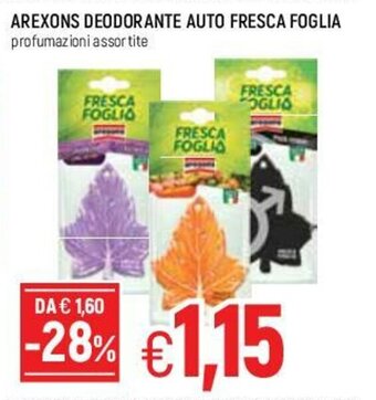 Famila Arexons Deodorante Auto Fresca Foglia offerta