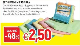 Famila Set 6 Panni Microfibra offerta