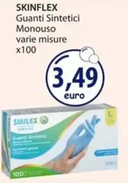 Acqua & Sapone SKINFLEX Guanti Sintetici Monouso varie misure x100 offerta