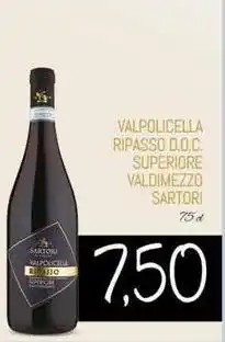 Conad Superstore VALPOLICELLA RIPASSO D.O.C. SUPERIORE VALDIMEZZO SARTORI 75 cl offerta