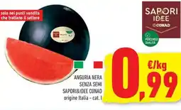 Conad Margherita ANGURIA NERA SENZA SEMI SAPORI&IDEE CONAD offerta