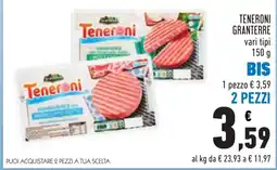 Conad TENERONI GRANTERRE vari tipi 150 g offerta