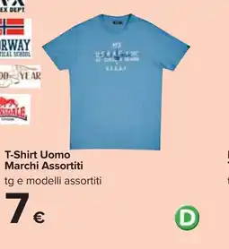 Carrefour T-Shirt Uomo Marchi Assortiti offerta