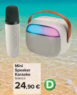 Mini Speaker Karaoke bianco