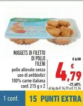 Conad Nuggets di filetto di pollo offerta