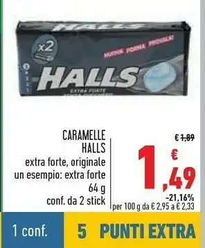 Conad Caramelle extra forte 64 g offerta