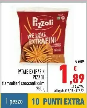 Conad Patate extrafini 750 ml offerta