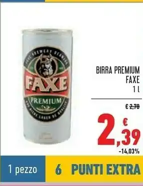 Conad Birra premium 1000 ml offerta