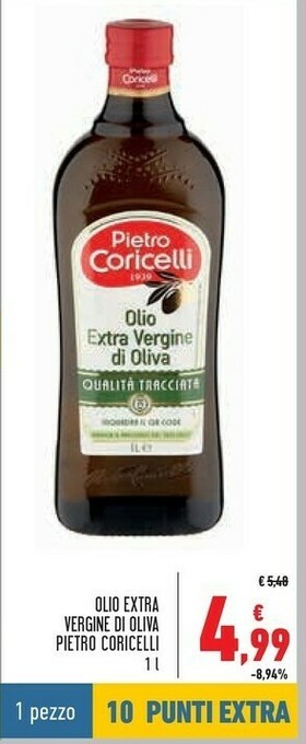 Conad Olio extra vergine di oliva 1000 g(ml) offerta