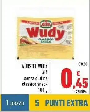 Conad Wudy classico snack 100 g(ml) offerta
