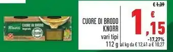 Conad Cuore di brodo verdure 112 g(ml) offerta