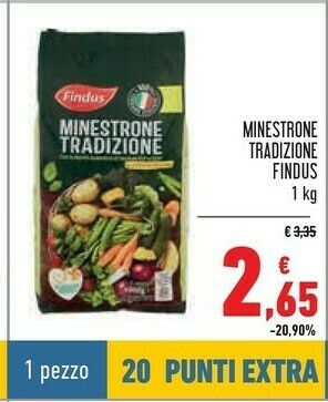 Conad Minestrone tradizione 1000 g(ml) offerta
