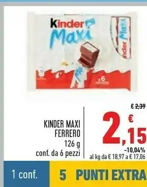 Conad Ferrero maxi offerta