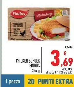 Conad Chicken burger offerta