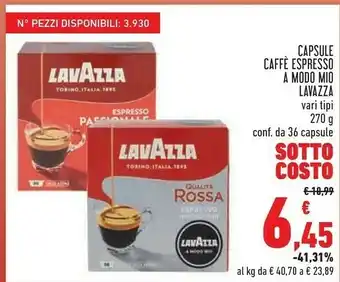 Conad Qualita rossa espresso 270 g offerta