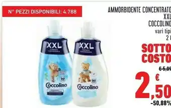 Conad Ammorbidente concentrato 2000 ml offerta
