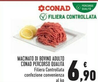 Conad Conad macinato di bovino adulto offerta