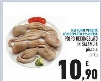 Conad Polpo decongelato in salamoia offerta