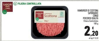 Conad Conad - hamburger di scottona 180 g(ml) offerta