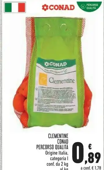 Conad Conad clementine percorso qualità origine italia, categoria i conf da 2 kg offerta