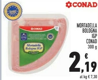 Conad Conad mortadella bologna igp 300 g offerta