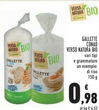 Conad Conad gallette verso natura bio offerta