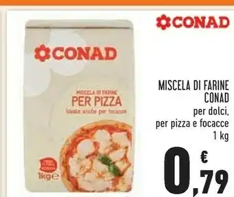 Conad Conad miscela di farine per dolci/ per pizza e focacce offerta