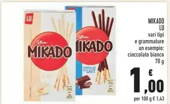 Conad Lu - mikado king cioccolato fondente offerta