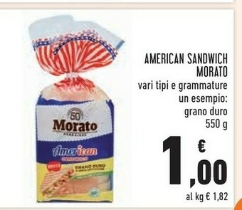Conad American sandwich grano duro offerta