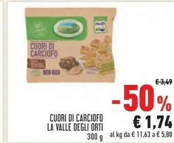 Conad La valle degli orti - cuori di carciofo 300 g(ml) offerta