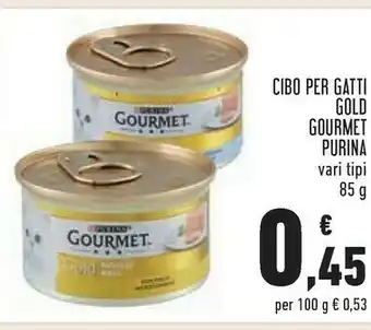 Conad Cibo per gatti gold gourmet offerta