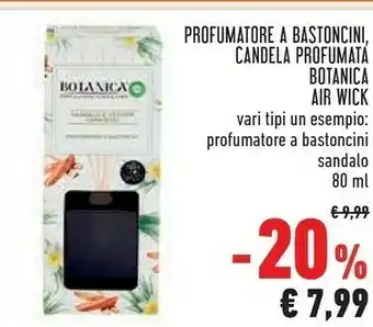 Conad Profumatore a bastoncini, candela profumat botanica offerta
