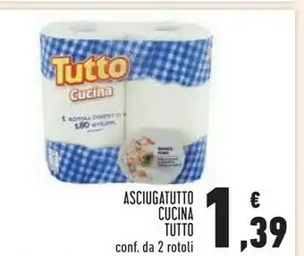 Conad Tutto asciugatutto cucina 2 rotoli offerta