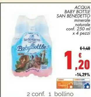 Conad Acqua baby bottle minerale naturale offerta