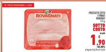 Conad Superstore Prosciutto cotto offerta