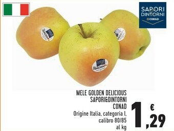 Conad Sapori & dintorni conad mele golden delicious offerta