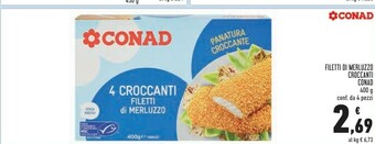Conad Superstore Filetti di merluzzo offerta