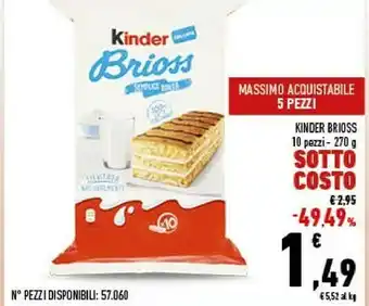 Conad Brioss integrale 270 g(ml) offerta