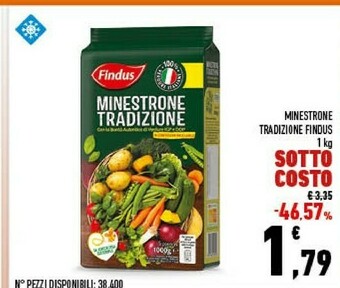 Conad Minestrone tradizione 1000 g(ml) offerta