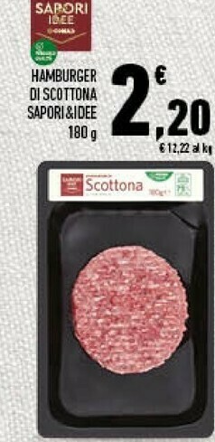 Conad Sapori & idee hamburger di scottona offerta