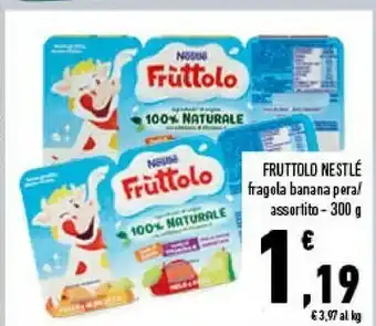 Conad Fruttolo fragola banana nuova ricetta 300 g(ml) offerta