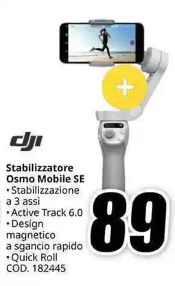 MediaWorld dji Stabilizzatore Osmo Mobile SE offerta