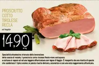 Conad Prosoiutto cotto tirolese offerta