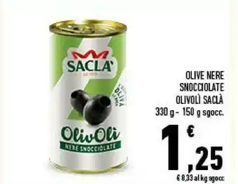 Conad Olive nere snocciolate offerta